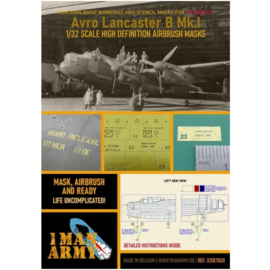 1ManArmy 1ManArmy - Avro Lancaster B Mk.I - Airbrush Paint Masks - 1:32