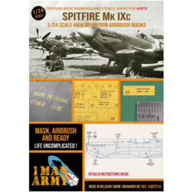 1ManArmy 1ManArmy - Supermarine Spitfire Mk. IXc - Airbrush Paint Masks - 1:24