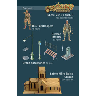 Italeri Battle of Normandy - Sainte-Mère-Eglise June 6th 1944 - 1:72