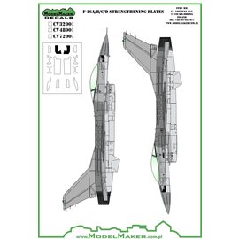 Modelmaker Decals ModelMaker - F-16A/B/C/D strengthening plates - vinyl - 1:32