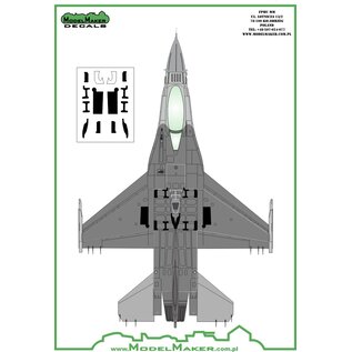 Modelmaker Decals F-16A/B/C/D strengthening plates - vinyl - 1:32
