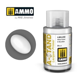 AMMO by MIG AMMO - A-STAND White Primer & Microfiller