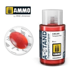 AMMO by MIG AMMO - A-STAND Transparent Red