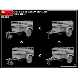 MiniArt G-518 US 1t Cargo Trailer "Ben Hur" - 1:35