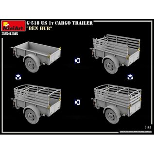 MiniArt G-518 US 1t Cargo Trailer "Ben Hur" - 1:35