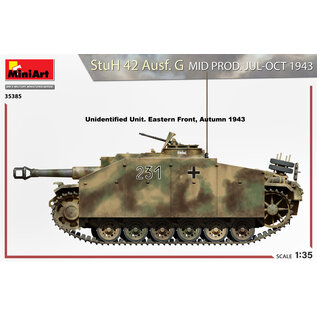 MiniArt StuH 42 Ausf. G Mid prod. Jul-Oct 1943 - 1:35