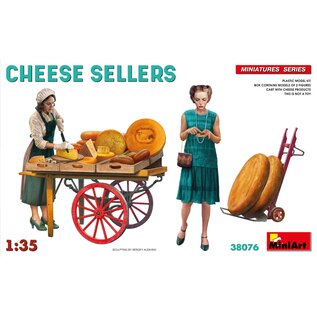 MiniArt Cheese Sellers (2 fig. & cart) - 1:35