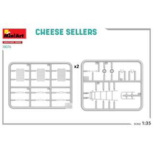 MiniArt Cheese Sellers (2 fig. & cart) - 1:35