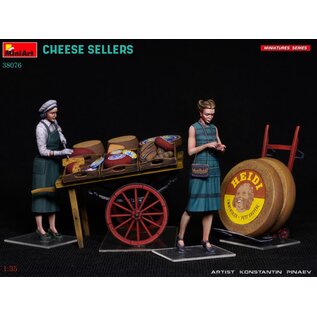 MiniArt Cheese Sellers (2 fig. & cart) - 1:35