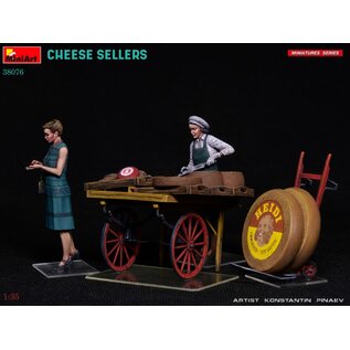 MiniArt Cheese Sellers (2 fig. & cart) - 1:35