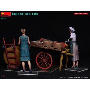 MiniArt Cheese Sellers (2 fig. & cart) - 1:35