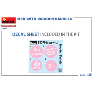 MiniArt Men with Wooden Barrels - 1:35