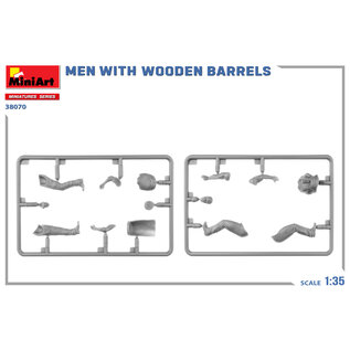 MiniArt Men with Wooden Barrels - 1:35