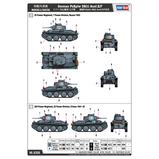 HobbyBoss German Pz.Kpfw. 38(t) Ausf.E/F - 1:72