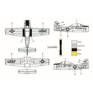 Miniwing North American T-28A Trojan - USAF - 1:144