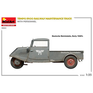 MiniArt Tempo E400 Railway Maintenance Truck with Personnel - 1:35