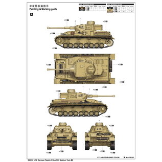 Trumpeter German Pz.Kpfw IV Ausf. F2 Medium Tank - 1:16