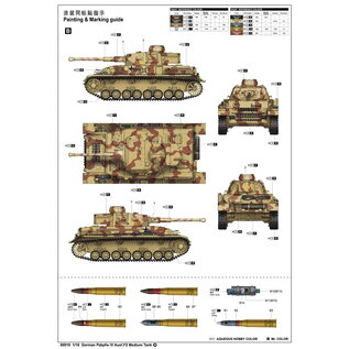 Trumpeter German Pz.Kpfw IV Ausf. F2 Medium Tank - 1:16