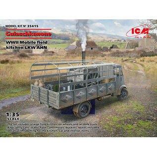 ICM "Gulaschkanone" - WWII German mobile field kitchen LKW AHN - 1:35