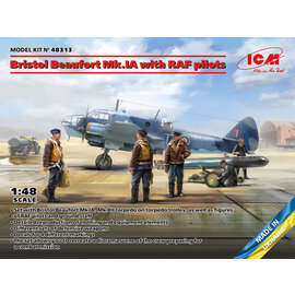 ICM ICM - Bristol Beaufort Mk.IA with RAF pilots - 1:48