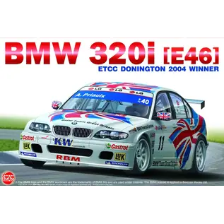 NuNu Model Kit BMW 320i E46 European Touring Car Championship ETCC Donington 2004 Winner - 1:24