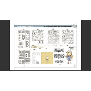 Zimi Model US Navy 40mm Quad Bofors AA gun mount - 1:35