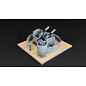 Zimi Model US Navy 40mm Quad Bofors AA gun mount - 1:35