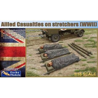 Gecko Models Allied Casualties on Stretchers (WWII) - 1:35