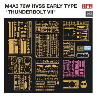 Ryefield Model M4A3 76W HVSS Early Type "Thunderbolt VII" - 1:35