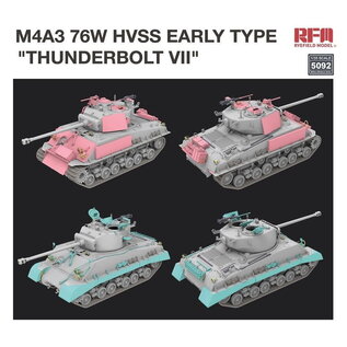 Ryefield Model M4A3 76W HVSS Early Type "Thunderbolt VII" - 1:35