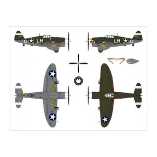 Dora Wings Republic P-47C Thunderbolt with ferry tank - 1:48