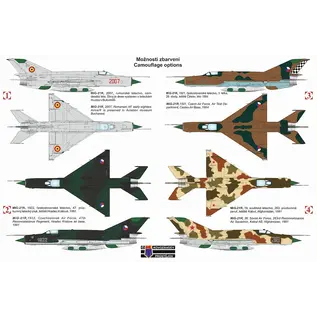 Kovozávody Prostějov Mikoyan-Gurevich MiG-21R "Fishbed H" - European Users - 1:72