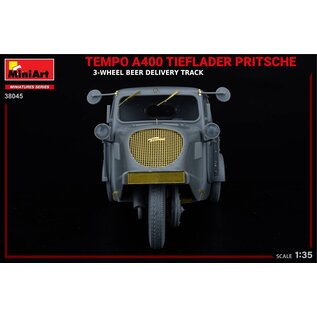 MiniArt Tempo A400 Tieflader Pritsche - 3-Wheel Beer Delivery Track - 1:35