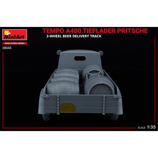 MiniArt Tempo A400 Tieflader Pritsche - 3-Wheel Beer Delivery Track - 1:35