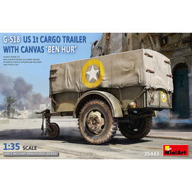 MiniArt MiniArt - G-518 US 1t Cargo Trailer with Canvas "Ben Hur" - 1:35