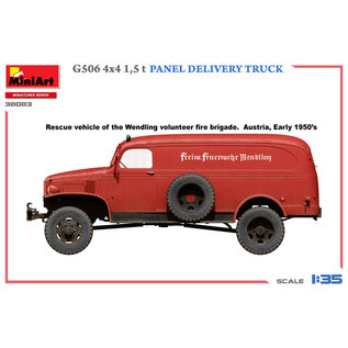 MiniArt G506 4x4 1,5t Panel Delivery Truck - 1:35