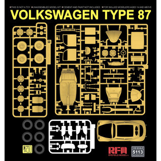 Ryefield Model Volkswagen Type 87 w/full interior - 1:35