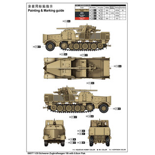 Trumpeter Sd.Kfz. 9 Schwerer Zugkraftwagen 18t with 8.8cm Flak - 1:35