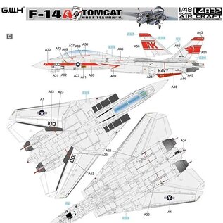 Great Wall Hobby  Grumman F-14A Tomcat - 1:48