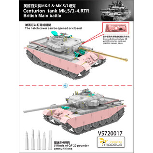 VESPID Models Centurion Mk.5/1 - 4. RTR British Main Battle Tank - 1:72