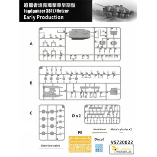 VESPID Models Jagdpanzer 38(t) Hetzer Early Production - 1:72