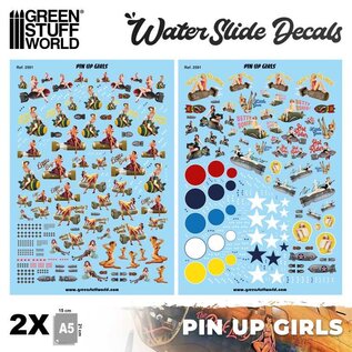 Green Stuff World Water slide decals - PinUp Girls