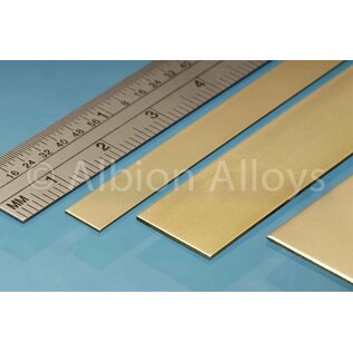 Albion Alloys Ltd. Messing Streifen 6x0,4x305 mm -  Brass Strip