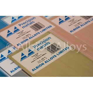 Albion Alloys Ltd. Messing-Blech 0,12x100x250 mm - Brass Sheet