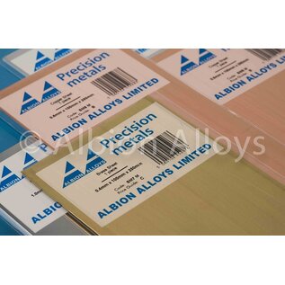 Albion Alloys Ltd. Messing-Blech 0,25x100x250 mm - Brass Sheet