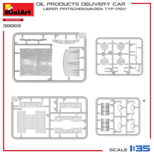 MiniArt Liefer Pritschenwagen Typ 170V - Oil Products Delivery Car - 1:35