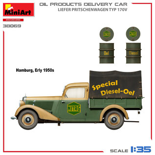 MiniArt Liefer Pritschenwagen Typ 170V - Oil Products Delivery Car - 1:35