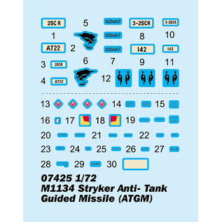 Trumpeter M1134 Stryker Anti- Tank Guided Missile (ATGM) - 1:72