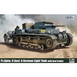 IBG Models IBG - Pz.Kpfw. II Ausf. B - German Light Tank with fuel trailer - 1:35