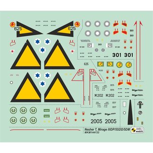 Mark I. Dassault Mirage IIIDP/5SDD/5DM/Nesher T - Two-seater "Asia & Africa" - 1:144